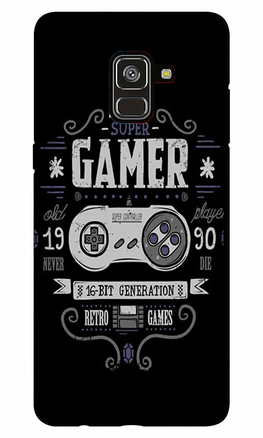 Gamer Mobile Back Case for Galaxy A8 Plus (Design - 330)
