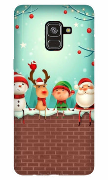 Santa Claus Mobile Back Case for Galaxy A5 (2018) (Design - 334)