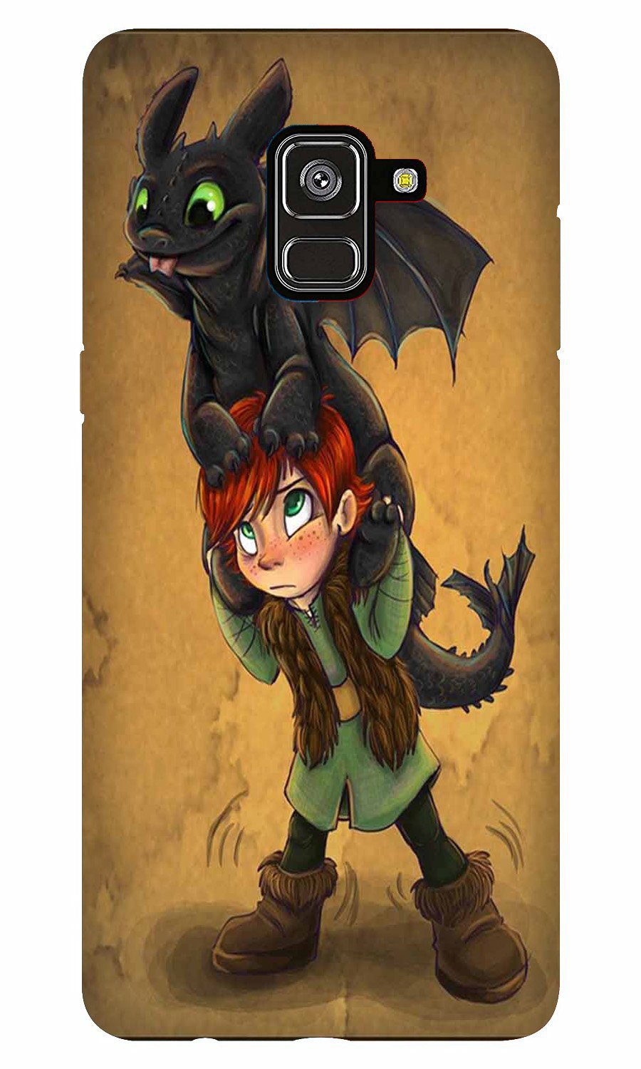 Dragon Mobile Back Case for Galaxy A8 Plus (Design - 336)