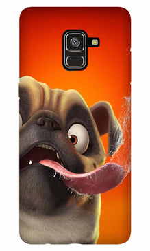 Dog Mobile Back Case for Galaxy A8 Plus   (Design - 343)
