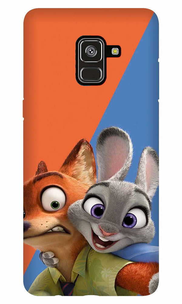 Cartoon Mobile Back Case for Galaxy A5 (2018) (Design - 346)