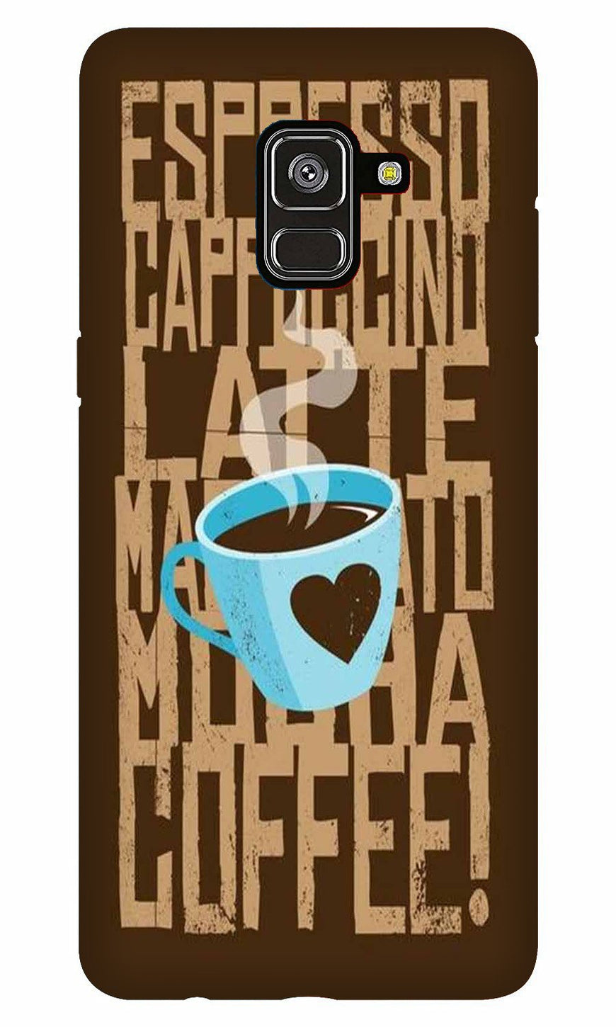 Love Coffee Mobile Back Case for Galaxy A6   (Design - 351)