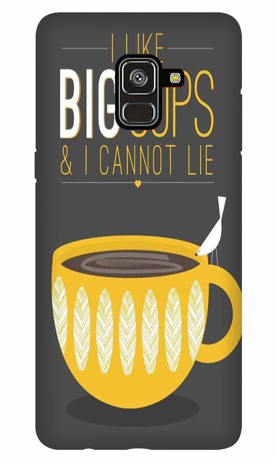 Big Cups Coffee Mobile Back Case for Galaxy A8 Plus   (Design - 352)