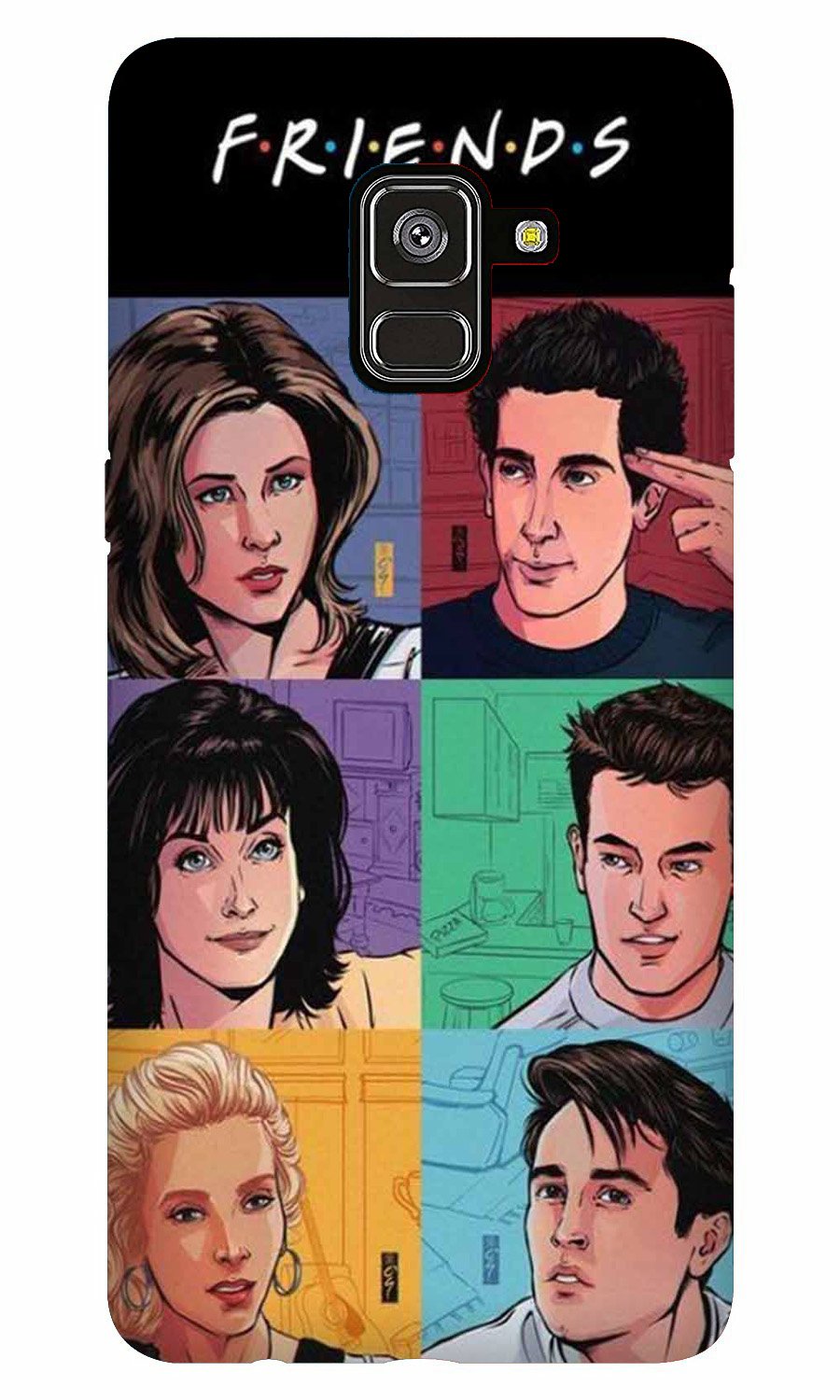 Friends Mobile Back Case for Galaxy A5 (2018) (Design - 357)