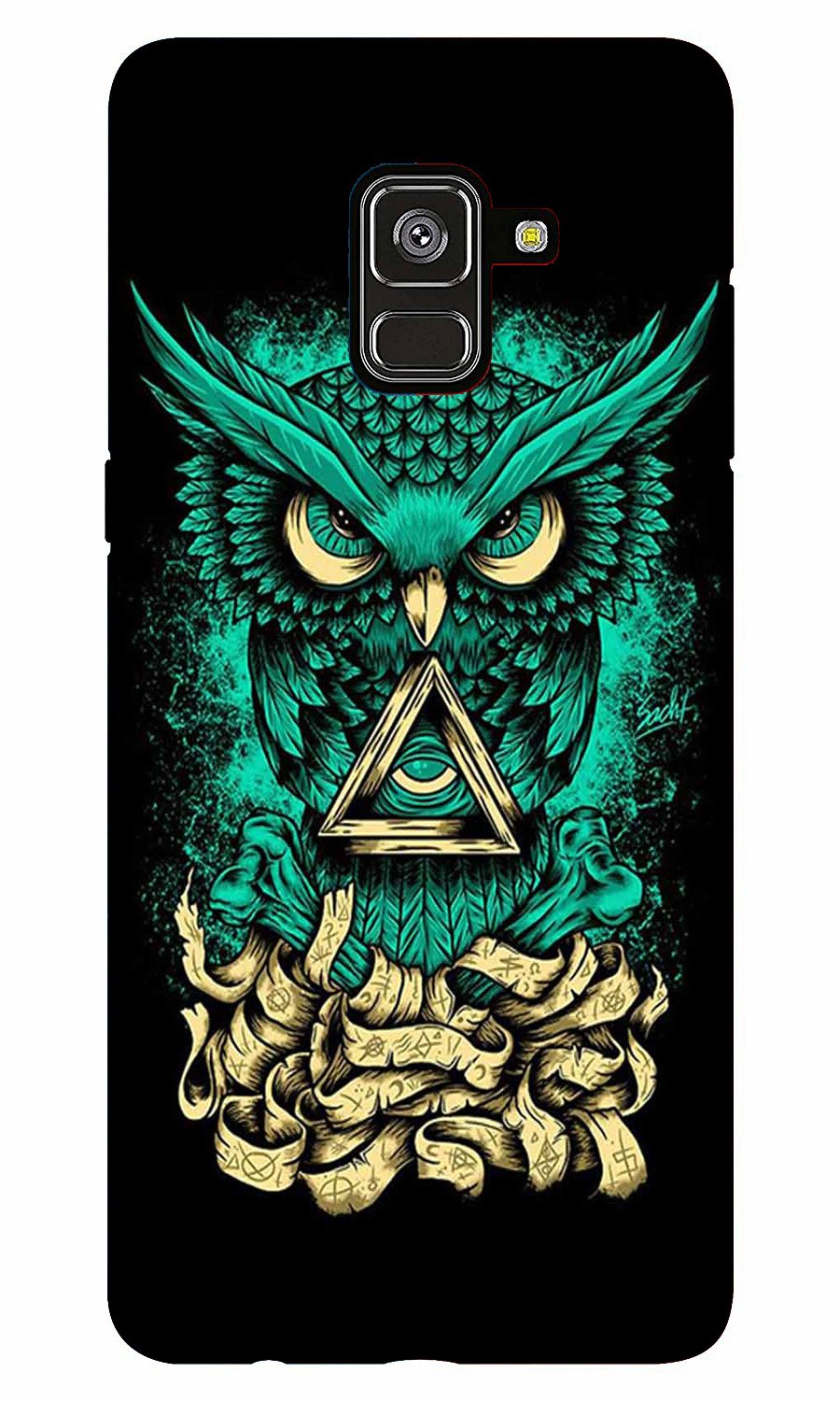 Owl Mobile Back Case for Galaxy A5 (2018) (Design - 358)