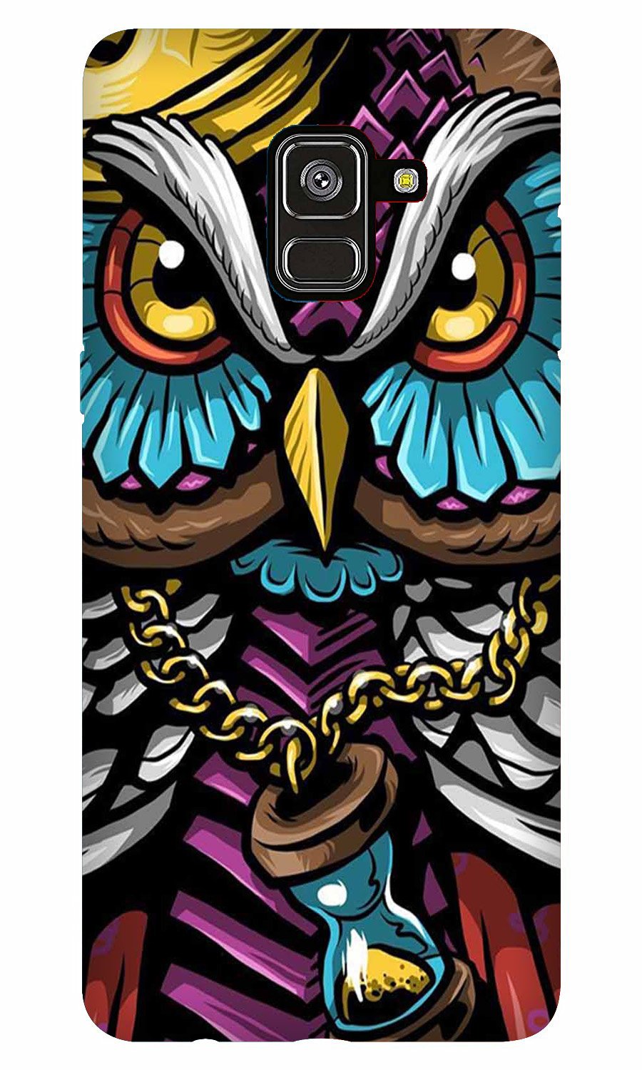 Owl Mobile Back Case for Galaxy A5 (2018) (Design - 359)
