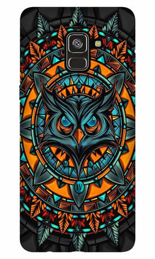 Owl Mobile Back Case for Galaxy A8 Plus   (Design - 360)