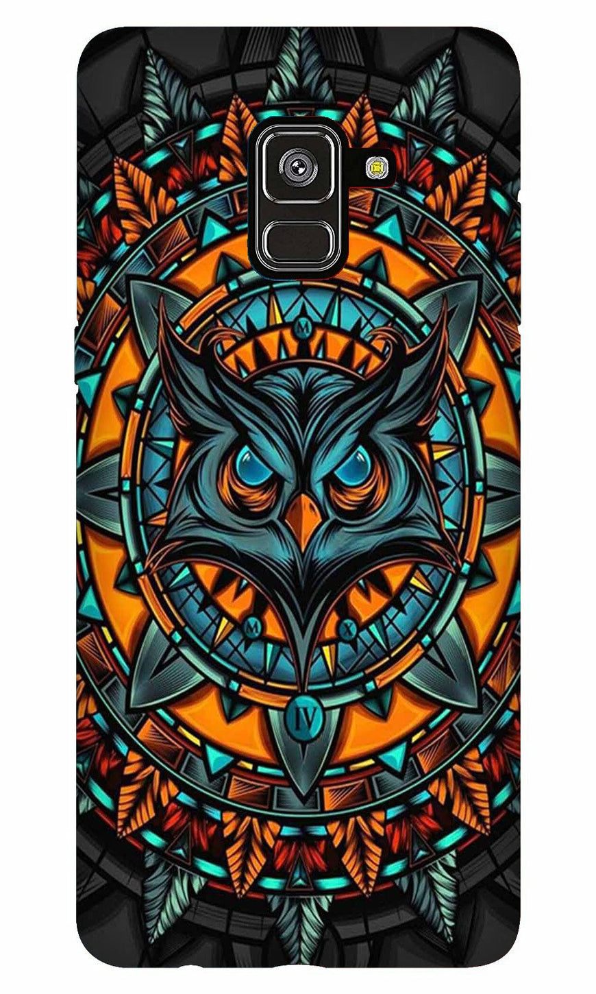 Owl Mobile Back Case for Galaxy A5 (2018) (Design - 360)