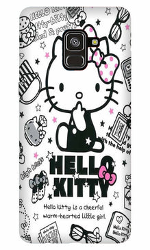 Hello Kitty Mobile Back Case for Galaxy A6   (Design - 361)
