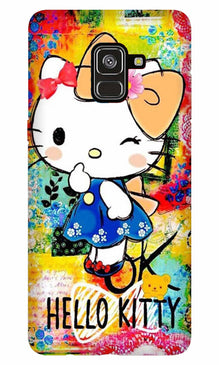Hello Kitty Mobile Back Case for Galaxy J6 / On6   (Design - 362)