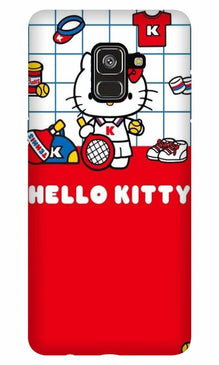 Hello Kitty Mobile Back Case for Galaxy J6 / On6   (Design - 363)