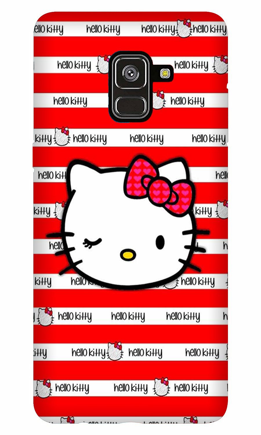 Hello Kitty Mobile Back Case for Galaxy A8 Plus   (Design - 364)