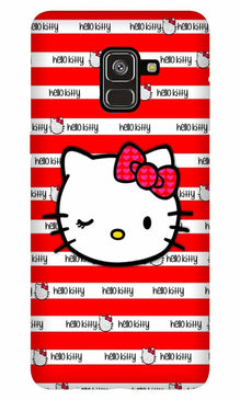 Hello Kitty Mobile Back Case for Galaxy J6 / On6   (Design - 364)