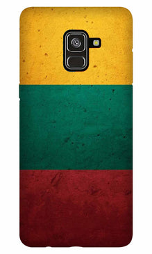 Color Pattern Mobile Back Case for Galaxy A8 Plus   (Design - 374)