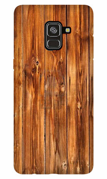 Wooden Texture Mobile Back Case for Galaxy A8 Plus   (Design - 376)