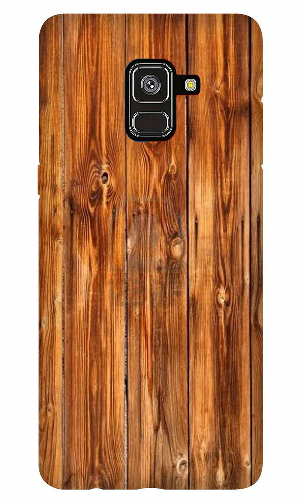 Wooden Texture Mobile Back Case for Galaxy A8 Plus   (Design - 376)