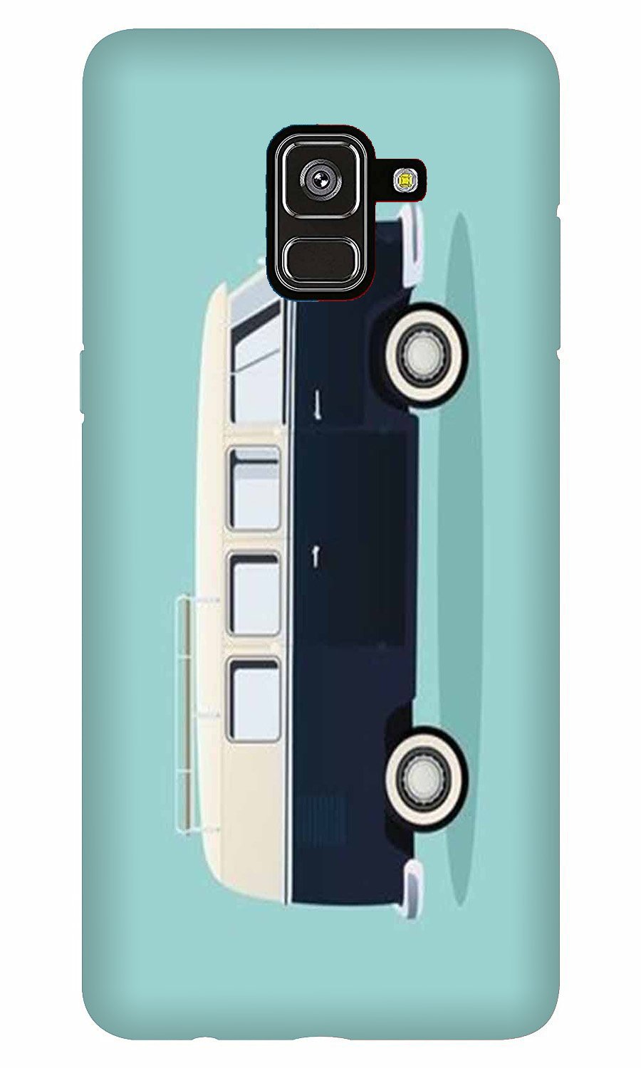 Travel Bus Mobile Back Case for Galaxy A6   (Design - 379)