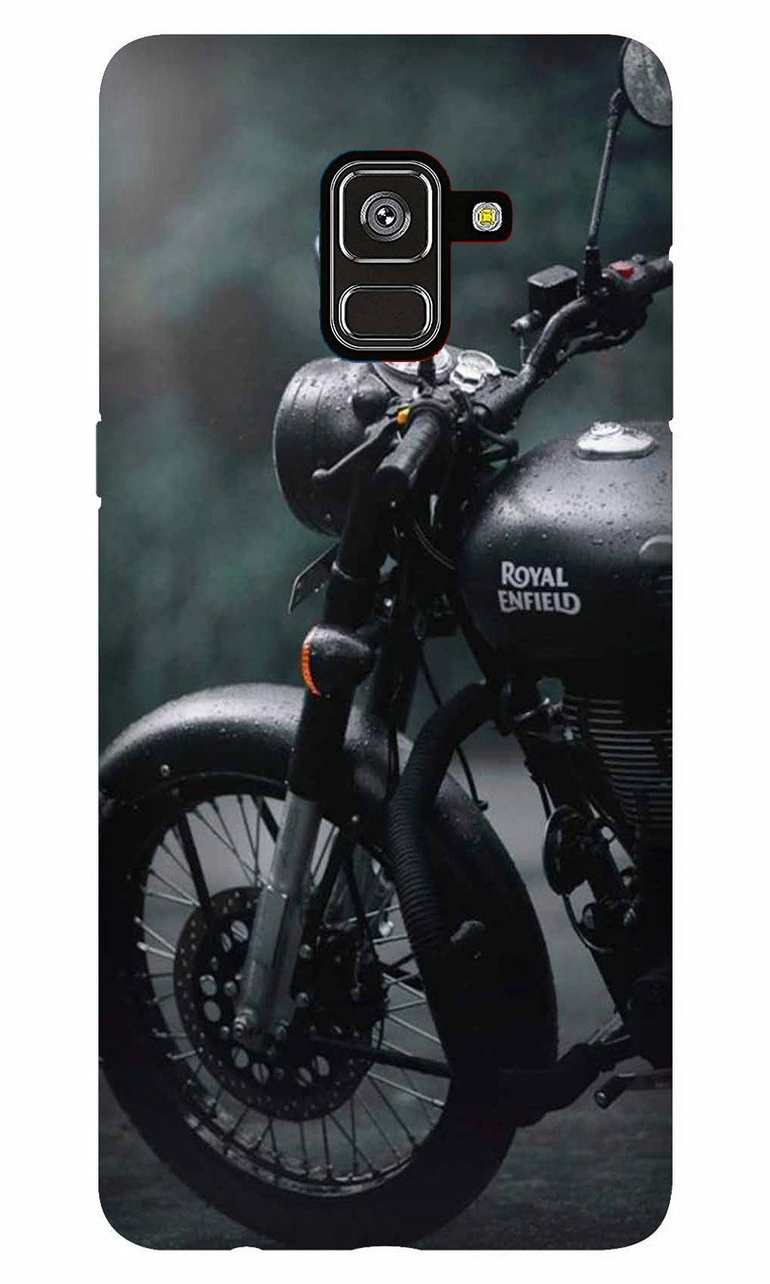 Royal Enfield Mobile Back Case for Galaxy A8 Plus   (Design - 380)