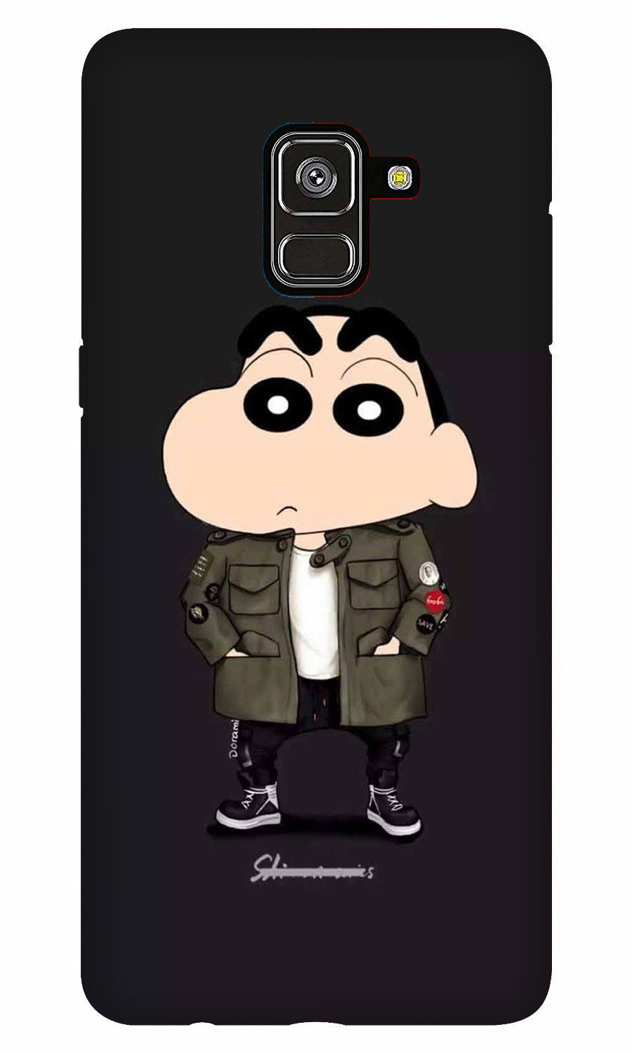 Shin Chan Mobile Back Case for Galaxy J6 / On6   (Design - 391)