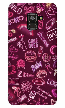 Party Theme Mobile Back Case for Galaxy A8 Plus   (Design - 392)