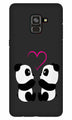 Panda Love Mobile Back Case for Galaxy J6 / On6   (Design - 398)