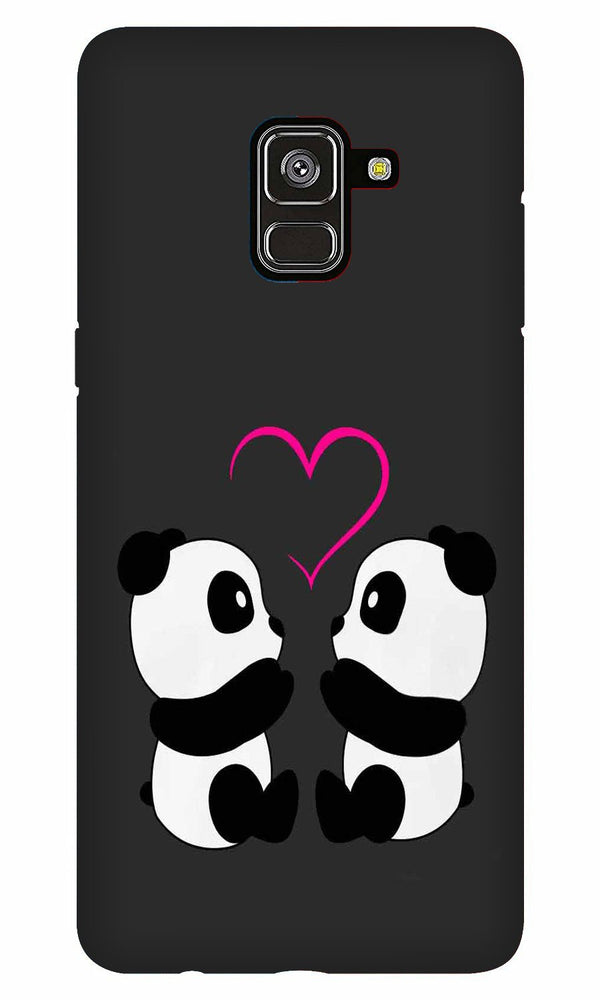 Panda Love Mobile Back Case for Galaxy J6 / On6   (Design - 398)