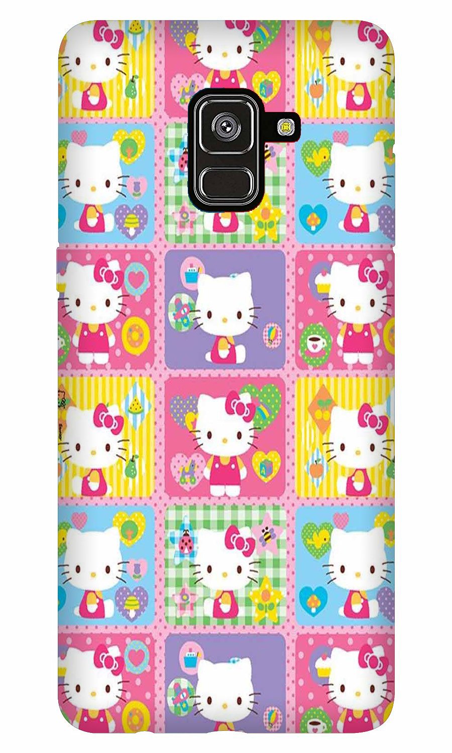 Kitty Mobile Back Case for Galaxy A8 Plus   (Design - 400)