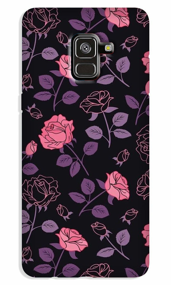 Rose Pattern Case for Galaxy A8 Plus