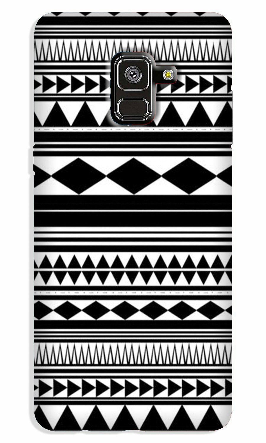 Black white Pattern Case for Galaxy A8 Plus
