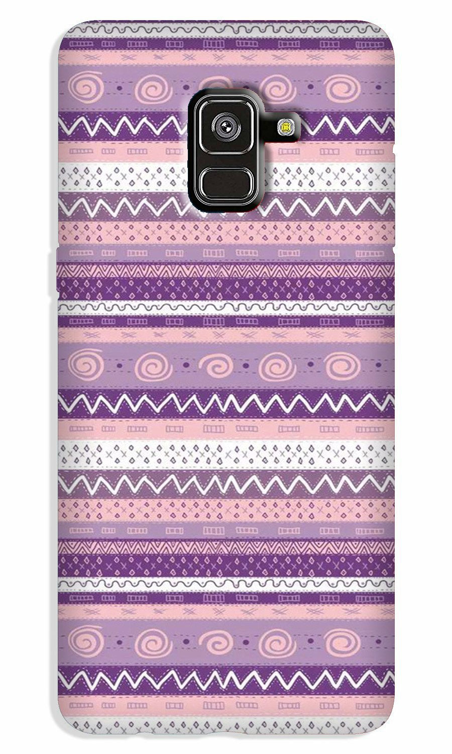 Zigzag line pattern3 Case for Galaxy A8 Plus