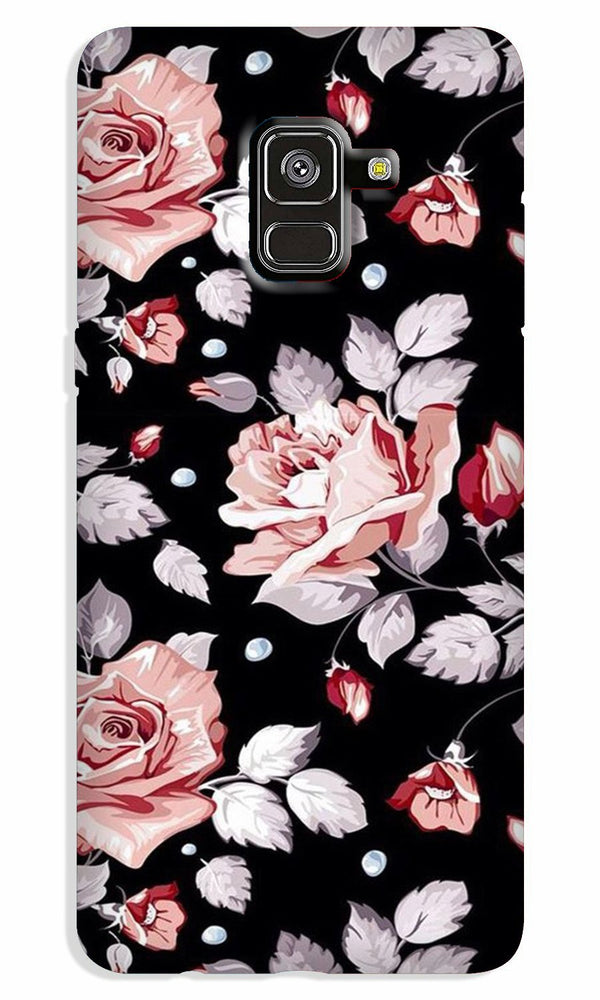Pink rose Case for Galaxy A8 Plus