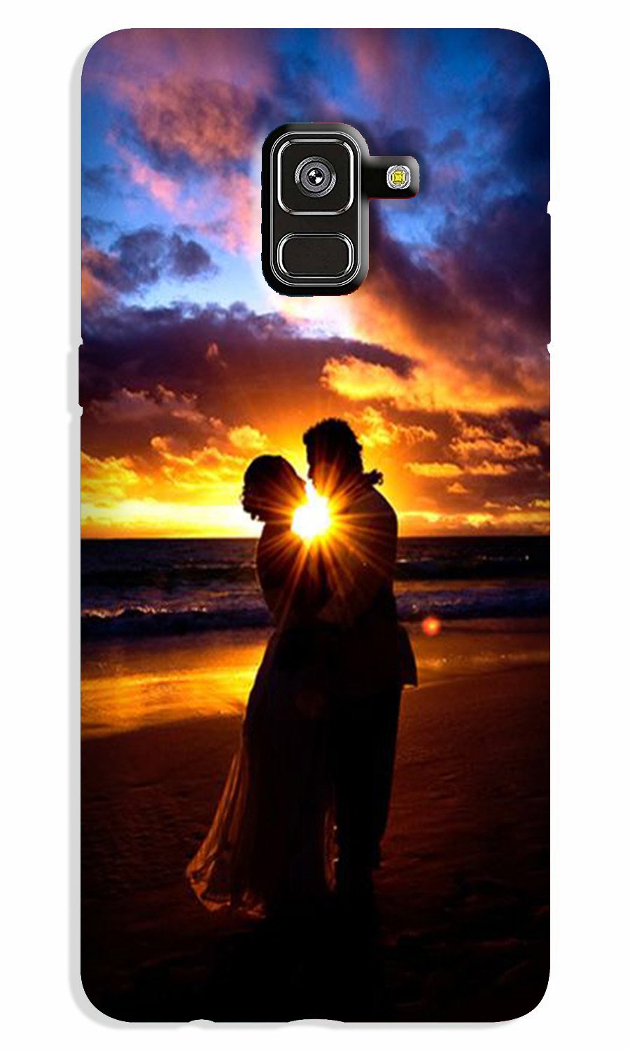 Couple Sea shore Case for Galaxy A8 Plus