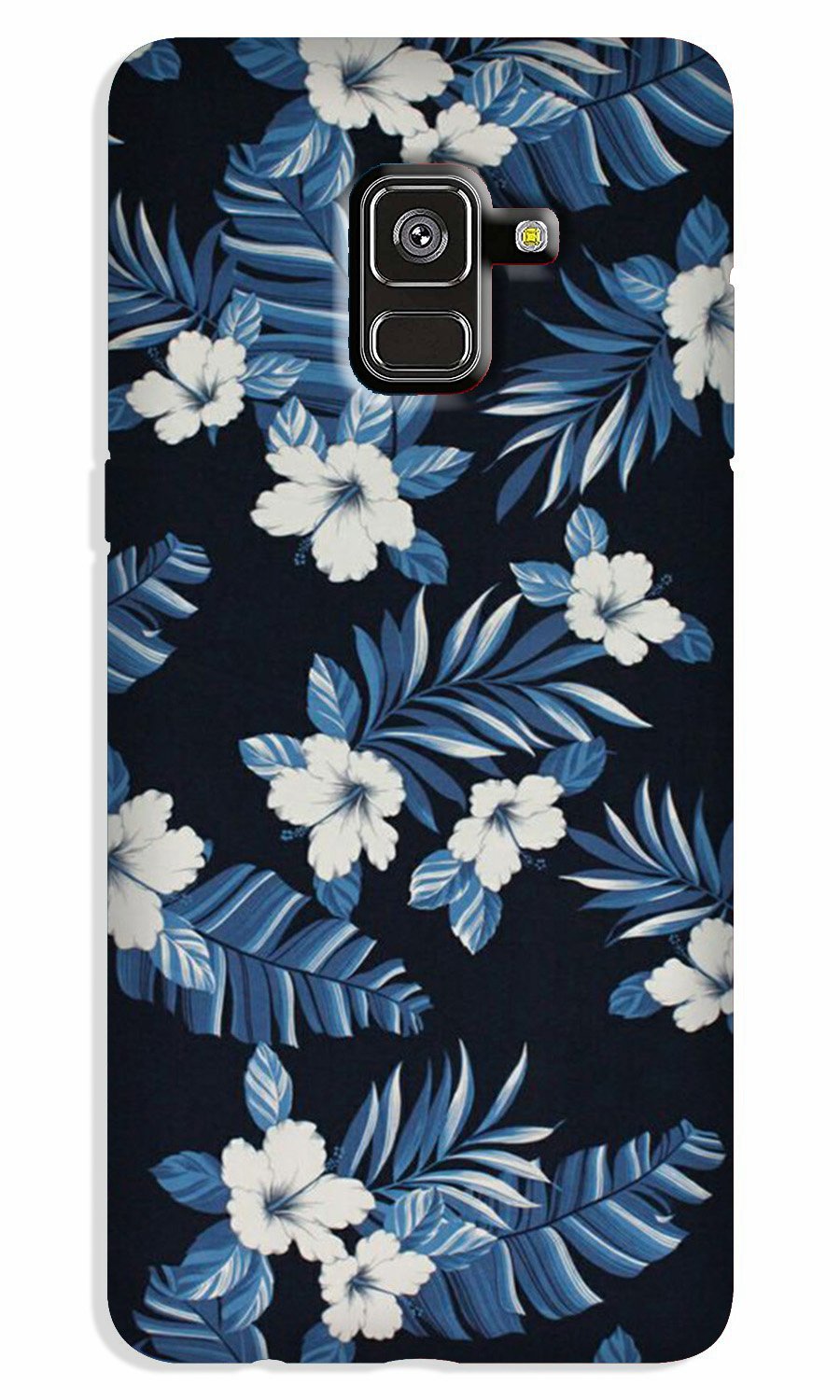 White flowers Blue Background2 Case for Galaxy J6 / On6