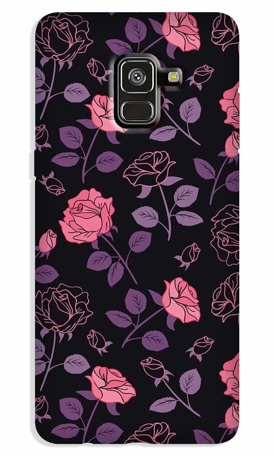 Rose Black Background Case for Galaxy J6 / On6