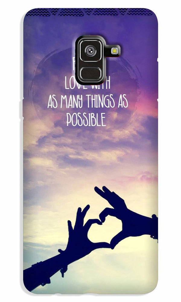 Fall in love Case for Galaxy A8 Plus