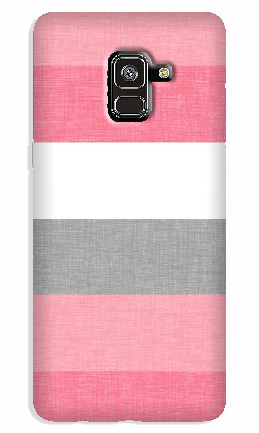Pink white pattern Case for Galaxy A8 Plus