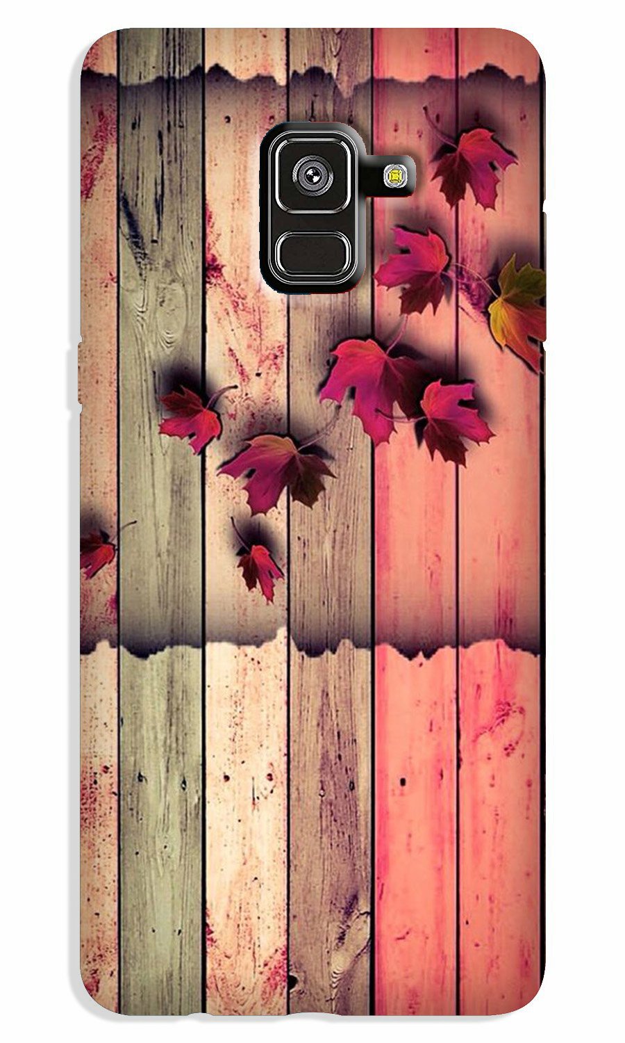 Wooden look2 Case for Galaxy A8 Plus