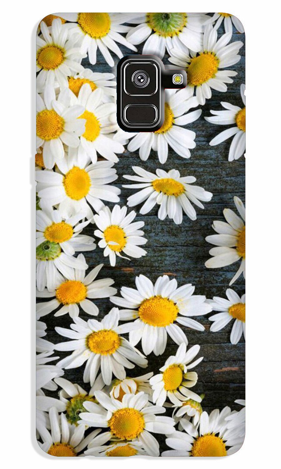 White flowers2 Case for Galaxy A8 Plus