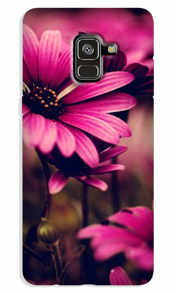Purple Daisy Case for Galaxy A8 Plus
