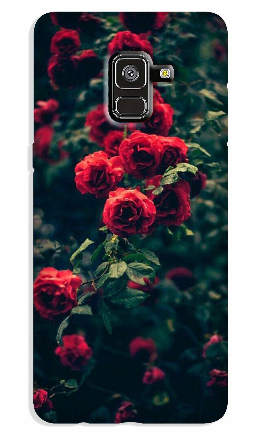 Red Rose Case for Galaxy A8 Plus
