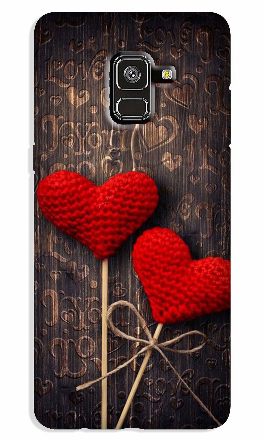 Red Hearts Case for Galaxy A8 Plus