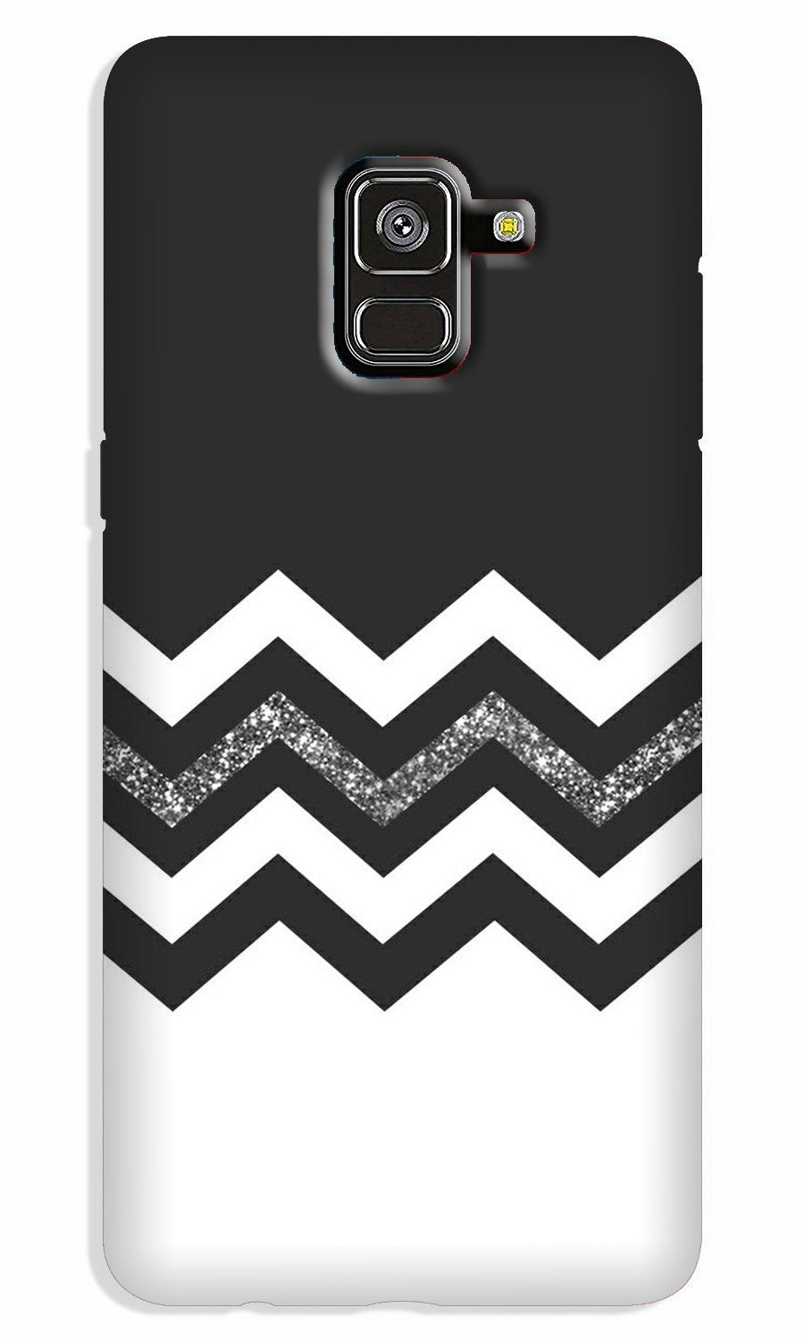 Black white Pattern2Case for Galaxy A8 Plus
