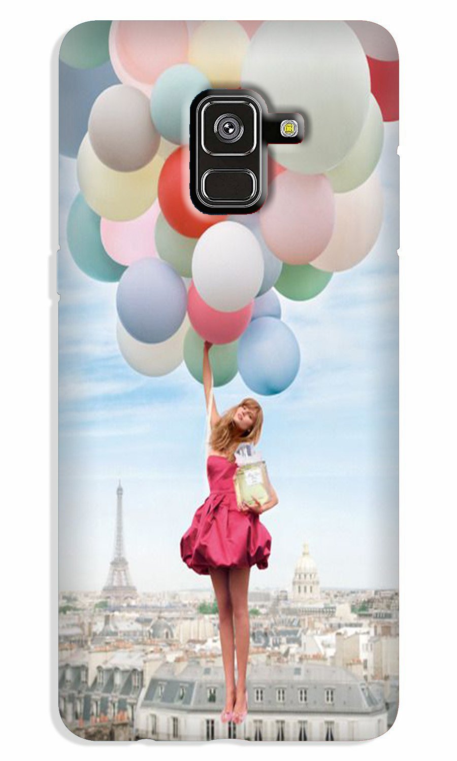 Girl with Baloon Case for Galaxy A8 Plus