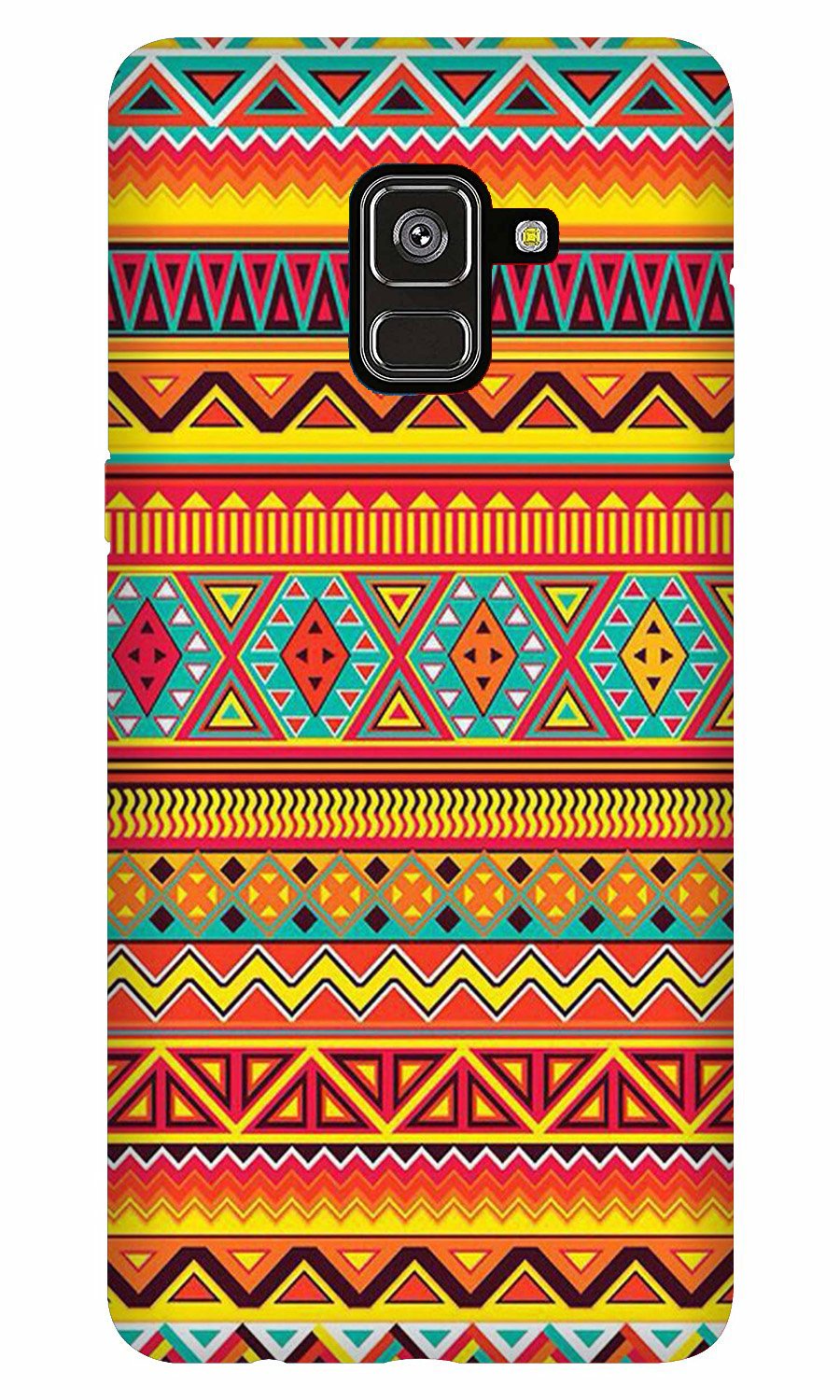 Zigzag line pattern Case for Galaxy A8 Plus