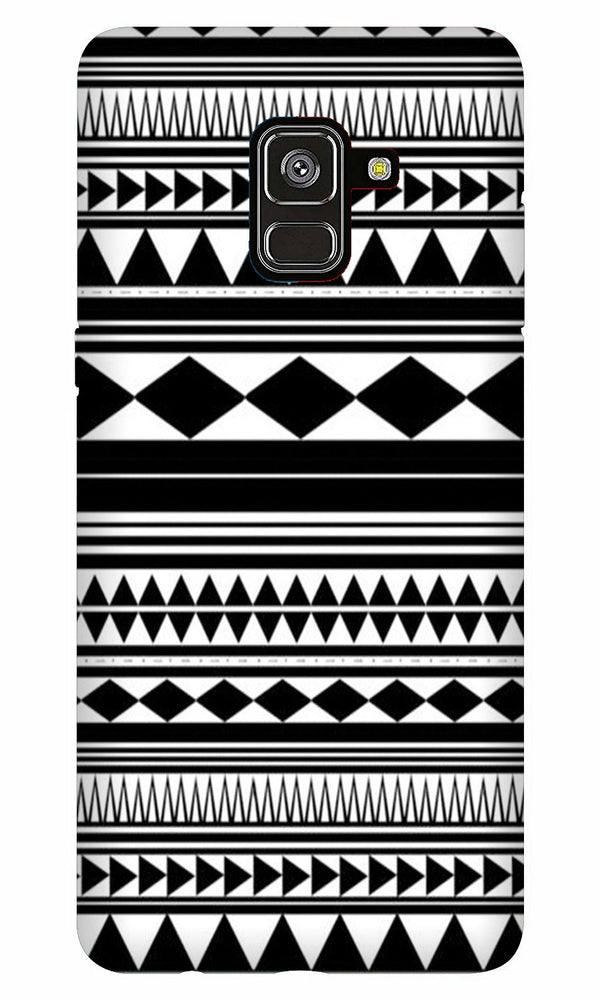 Black white Pattern Case for Galaxy A8 Plus