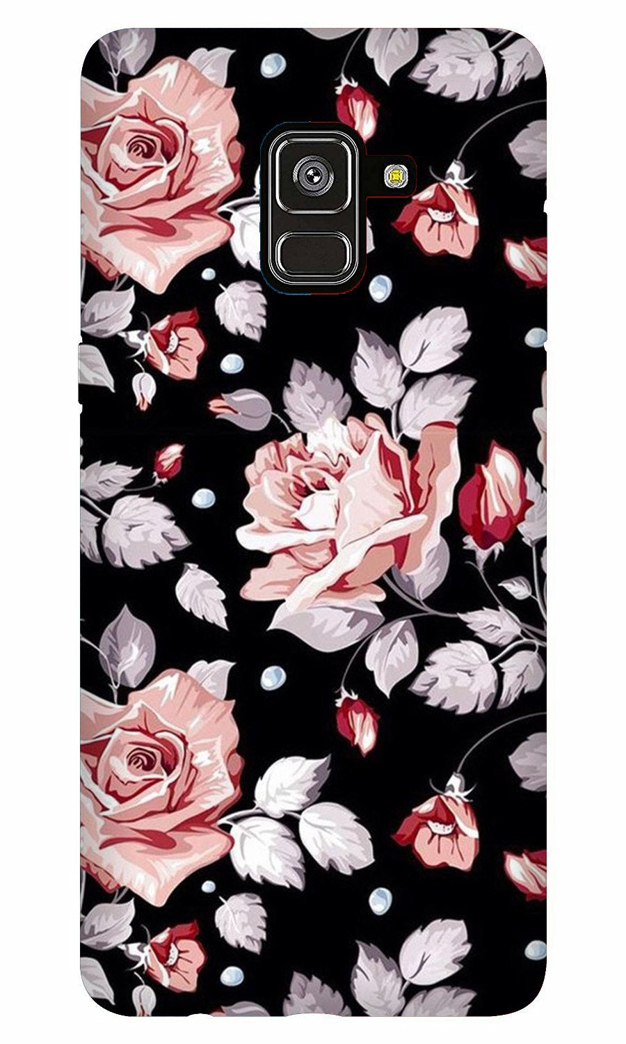 Pink rose Case for Galaxy A8 Plus