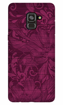 Purple Backround Case for Galaxy A8 Plus