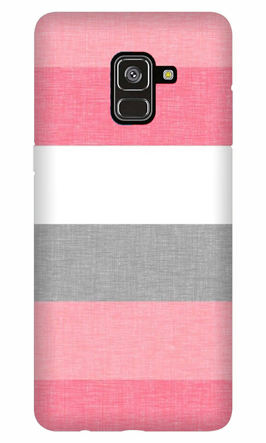 Pink white pattern Case for Galaxy A8 Plus
