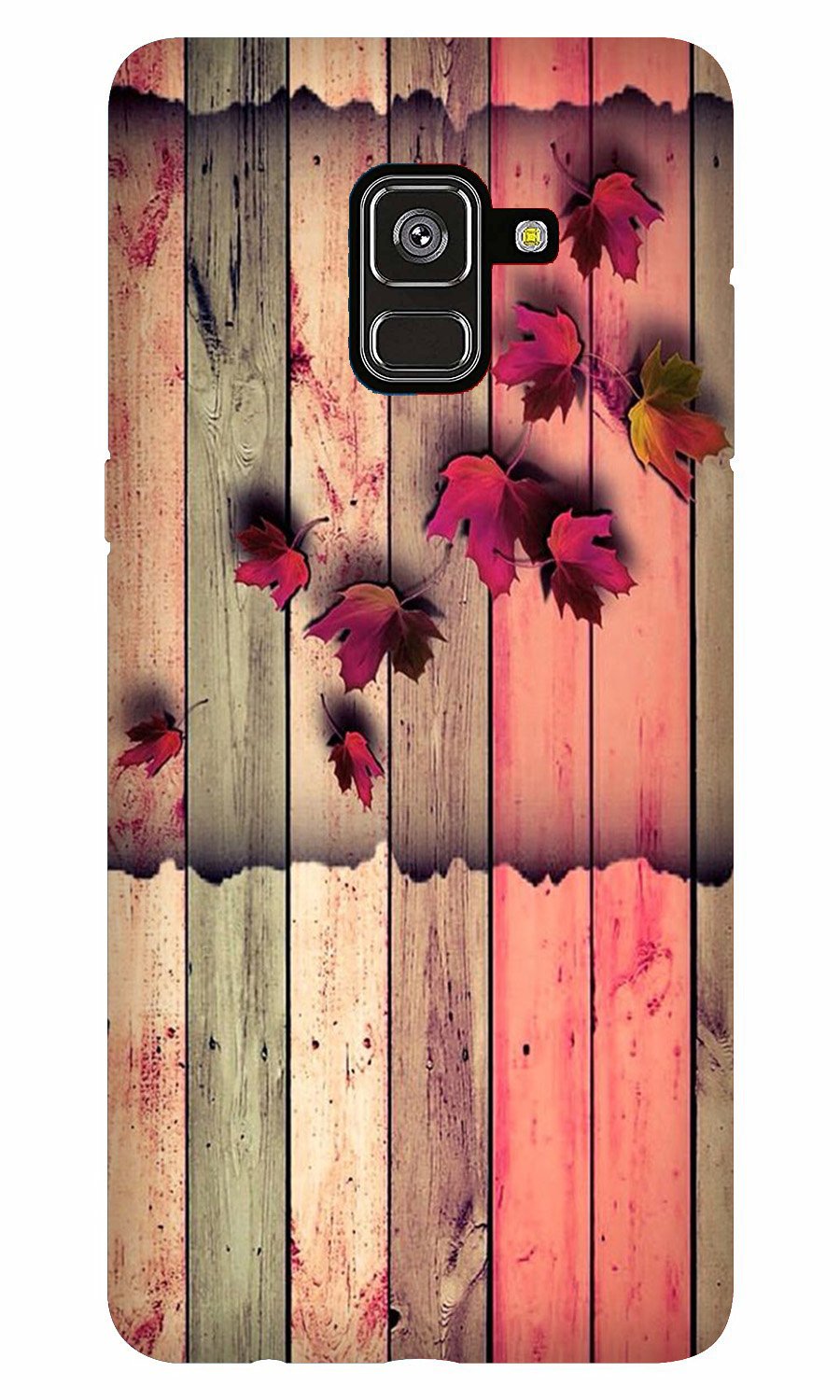 Wooden look2 Case for Galaxy A8 Plus