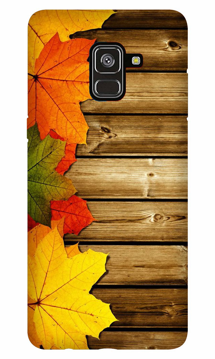 Wooden look3 Case for Galaxy A8 Plus